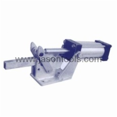 Pneumatic hold-down action clamps