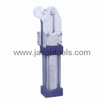 Pneumatic heavy duty toggle-lock clamps